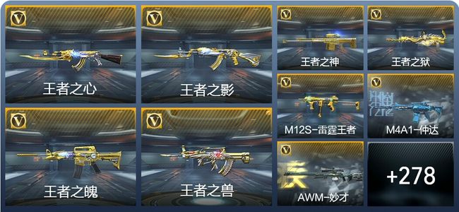 穿越火线：枪战王者V8 28王者武器 435英雄武器 4英雄角色 575万化 大师S