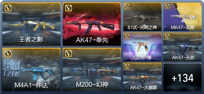 穿越火线：枪战王者V6 5王者武器 208英雄武器 5英雄角色 250万化 枪皇