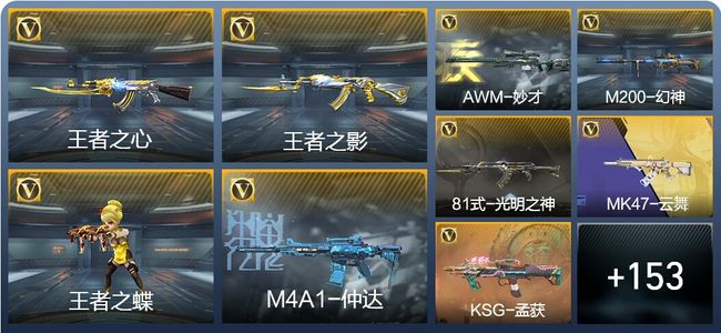 穿越火线：枪战王者V6 12王者武器 229英雄武器 8英雄角色 347万化 大师SS