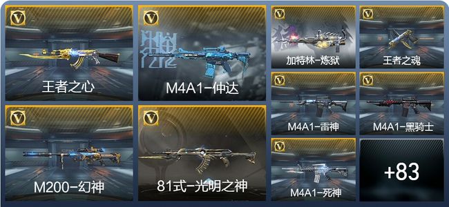 穿越火线：枪战王者V2 2王者武器 122英雄武器 2英雄角色 144万化 枪圣