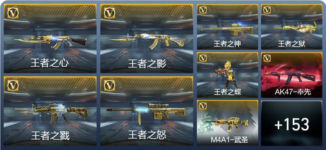 穿越火线：枪战王者V8 10王者武器 212英雄武器 1英雄角色 336万化 专家S