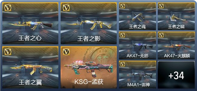 穿越火线：枪战王者V6 5王者武器 62英雄武器 4英雄角色 141万化 精英