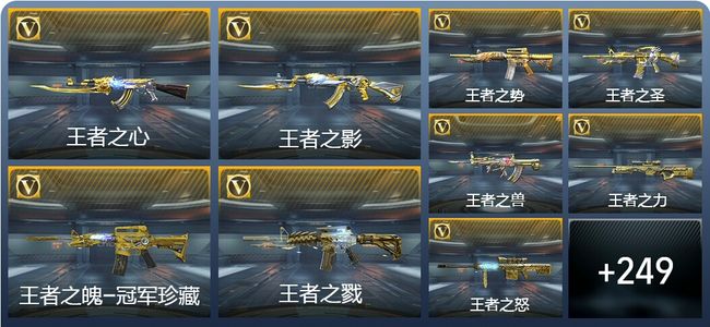 穿越火线：枪战王者V10 41王者武器 339英雄武器 12英雄角色 709万化 枪圣S