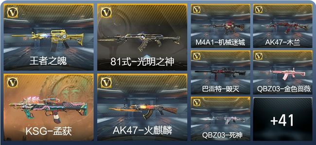 穿越火线：枪战王者V5 1王者武器 55英雄武器 2英雄角色 143万化 专家