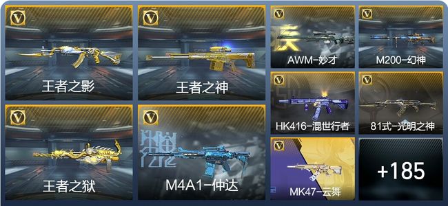 穿越火线：枪战王者V6 4王者武器 267英雄武器 6英雄角色 394万化 枪圣SSS