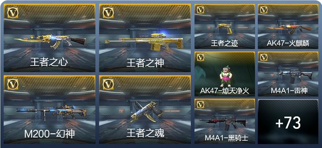 穿越火线：枪战王者V2 5王者武器 108英雄武器 1英雄角色 144万化 枪圣SSS