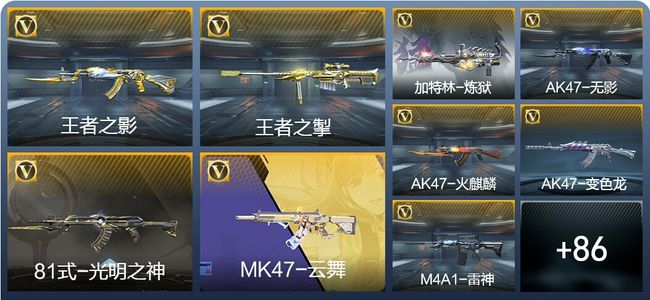 穿越火线：枪战王者V6 3王者武器 128英雄武器 2英雄角色 94万化 大师S