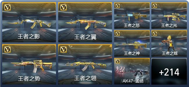 穿越火线：枪战王者V9 41王者武器 328英雄武器 5英雄角色 442万化 枪圣