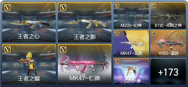 穿越火线：枪战王者V6 21王者武器 250英雄武器 2英雄角色 422万化 枪王SSS