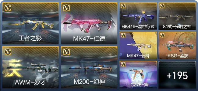 穿越火线：枪战王者V4 6王者武器 290英雄武器 5英雄角色 121万化 大师