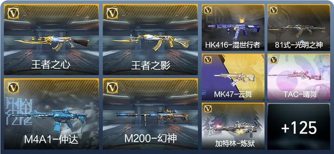 穿越火线：枪战王者V5 4王者武器 229英雄武器 2英雄角色 387万化 专家S