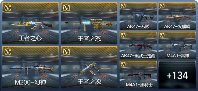 穿越火线：枪战王者V6 3王者武器 180英雄武器 2英雄角色 297万化 枪王