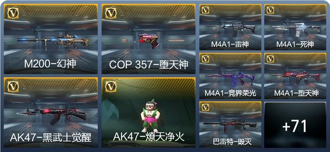 穿越火线：枪战王者V5 111英雄武器 1英雄角色 119万化 大师SS