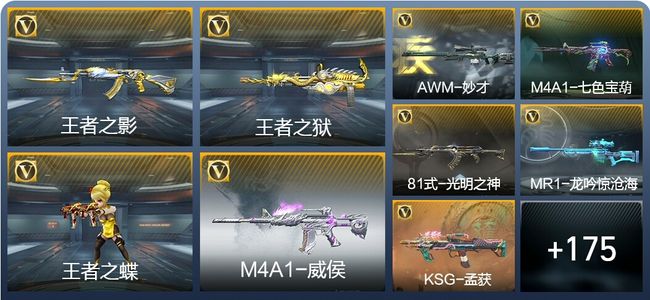 穿越火线：枪战王者V6 9王者武器 265英雄武器 4英雄角色 244万化 枪王