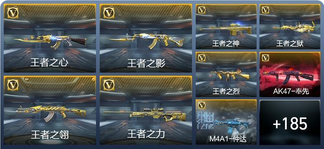 穿越火线：枪战王者V8 31王者武器 372英雄武器 5英雄角色 219万化 枪圣SS