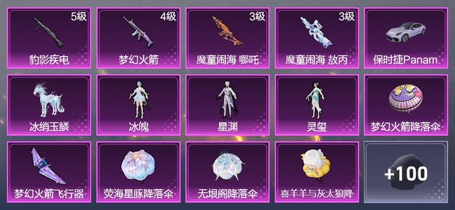 和平精英2载具 4升级枪 3粉装 66枪皮 43套装 23602热力 2印记 星钻