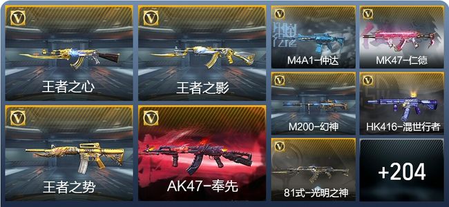 穿越火线：枪战王者V6 14王者武器 297英雄武器 8英雄角色 419万化 枪圣