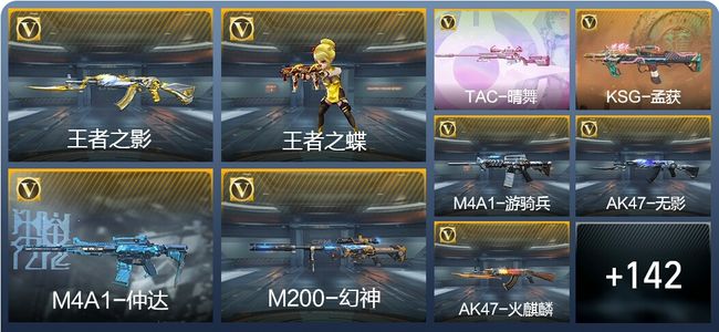 穿越火线：枪战王者V5 7王者武器 166英雄武器 2英雄角色 274万化 大师SS