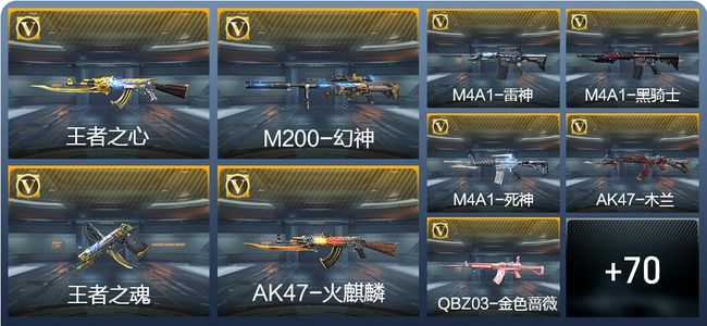 穿越火线：枪战王者V1 2王者武器 104英雄武器 89万化 大师