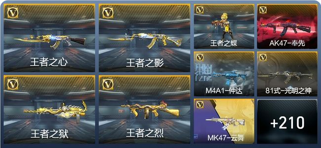 穿越火线：枪战王者V7 9王者武器 342英雄武器 7英雄角色 413万化 大师