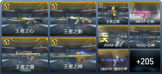 穿越火线：枪战王者V5 10王者武器 321英雄武器 2英雄角色 427万化 枪圣S