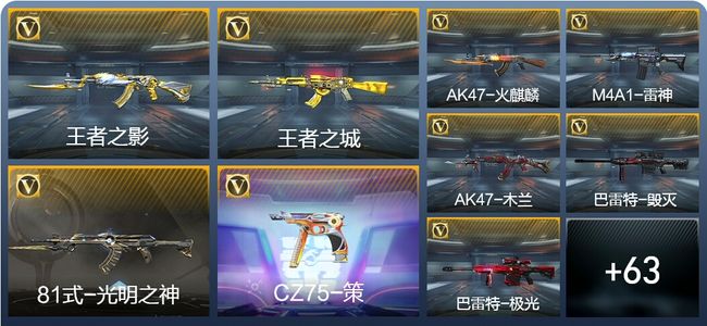 穿越火线：枪战王者V6 5王者武器 90英雄武器 2英雄角色 127万化 专家