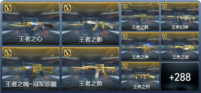 穿越火线：枪战王者V9 54王者武器 460英雄武器 14英雄角色 665万化 枪王SS