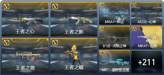 穿越火线：枪战王者V3 15王者武器 300英雄武器 6英雄角色 415万化 大师SS