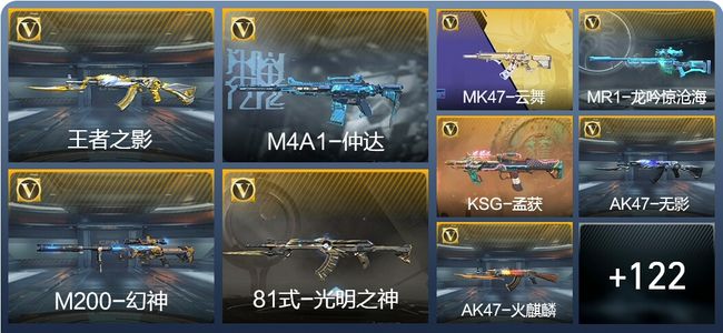 穿越火线：枪战王者V3 2王者武器 176英雄武器 6英雄角色 203万化 枪王