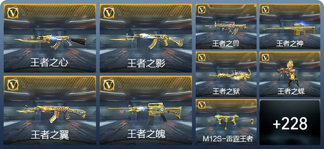 穿越火线：枪战王者V8 31王者武器 363英雄武器 10英雄角色 473万化 枪神