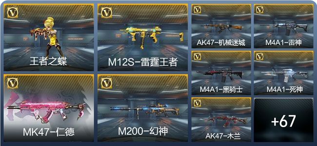 穿越火线：枪战王者V1 4王者武器 102英雄武器 3英雄角色 121万化 枪皇SS