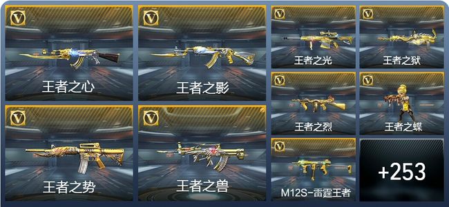 穿越火线：枪战王者V8 24王者武器 409英雄武器 10英雄角色 654万化 枪神