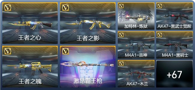 穿越火线：枪战王者V1 4王者武器 95英雄武器 2英雄角色 139万化 大师