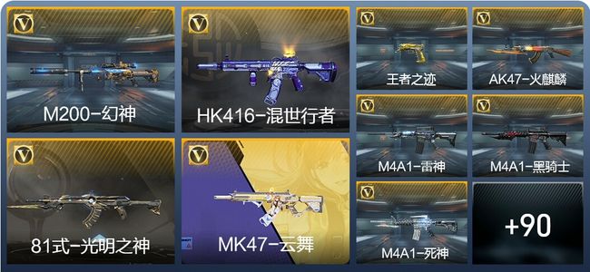 穿越火线：枪战王者V3 2王者武器 128英雄武器 2英雄角色 210万化 枪王SS