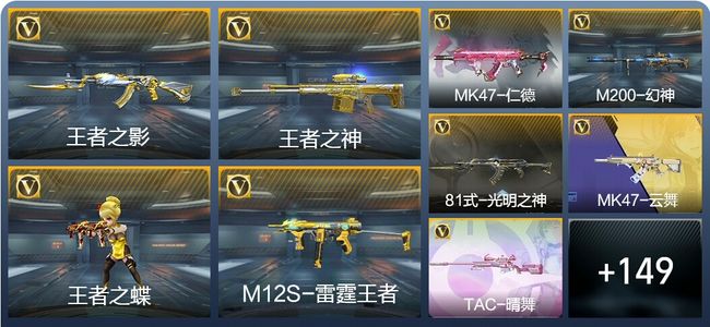 穿越火线：枪战王者V5 6王者武器 220英雄武器 6英雄角色 372万化 专家S