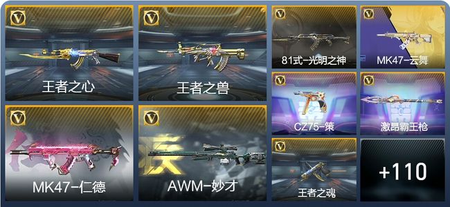 穿越火线：枪战王者3王者武器 159英雄武器 2英雄角色 228万化 枪王