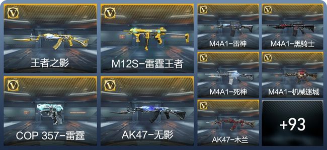 穿越火线：枪战王者4王者武器 143英雄武器 4英雄角色 153万化 枪皇SS