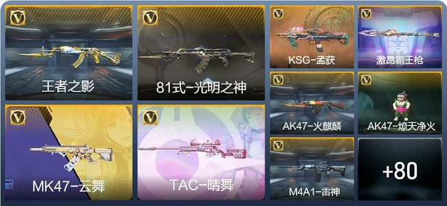 穿越火线：枪战王者V1 3王者武器 117英雄武器 3英雄角色 159万化 大师S