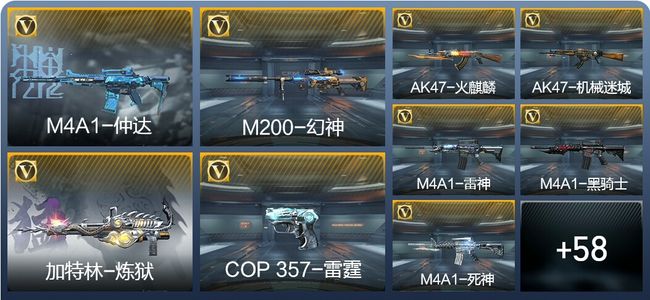 穿越火线：枪战王者V1 2王者武器 83英雄武器 1英雄角色 87万化 大师SS