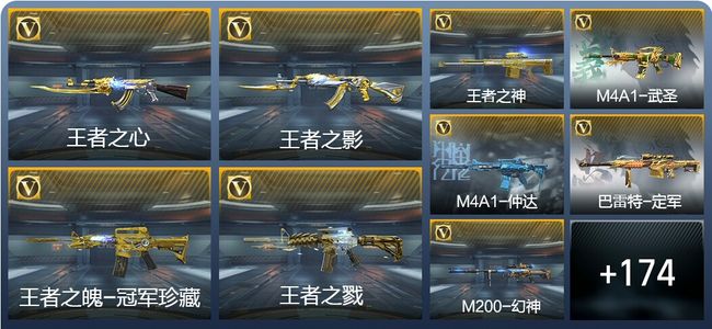 穿越火线：枪战王者V8 17王者武器 262英雄武器 5英雄角色 359万化 枪皇SS