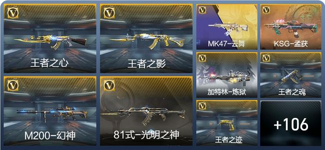 穿越火线：枪战王者V3 6王者武器 169英雄武器 2英雄角色 231万化 专家