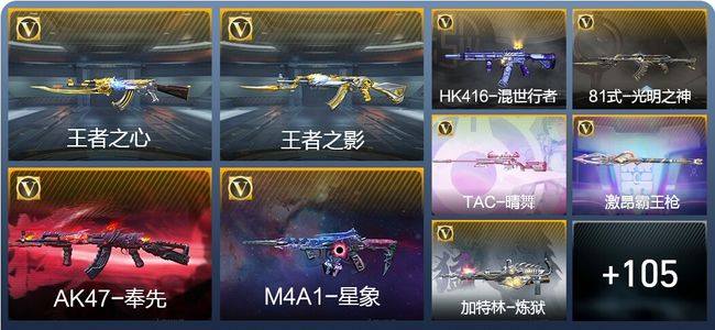 穿越火线：枪战王者V6 3王者武器 146英雄武器 4英雄角色 290万化 专家S