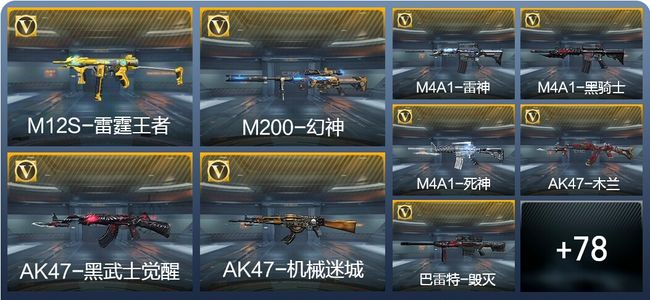 穿越火线：枪战王者V1 3王者武器 131英雄武器 1英雄角色 104万化 枪王SSS