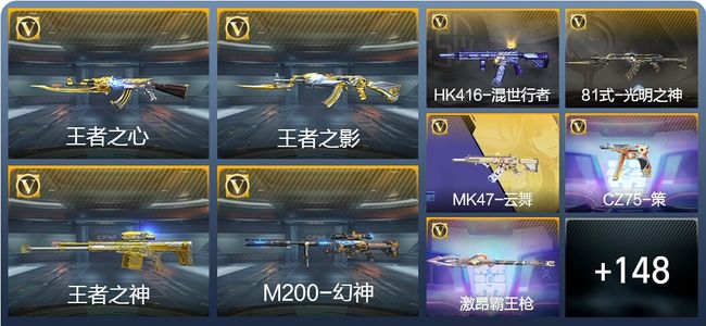 穿越火线：枪战王者V2 5王者武器 225英雄武器 3英雄角色 324万化 大师SS