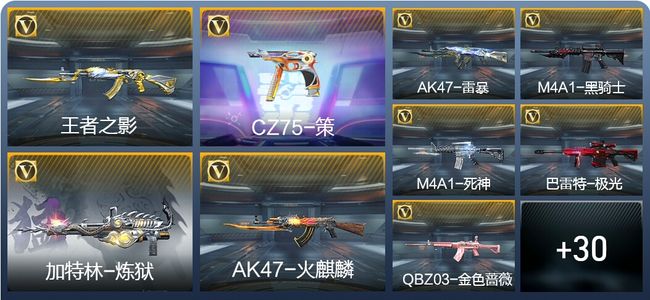 穿越火线：枪战王者V3 1王者武器 88英雄武器 新锐