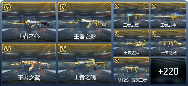 穿越火线：枪战王者V8 27王者武器 342英雄武器 6英雄角色 428万化 枪王SS