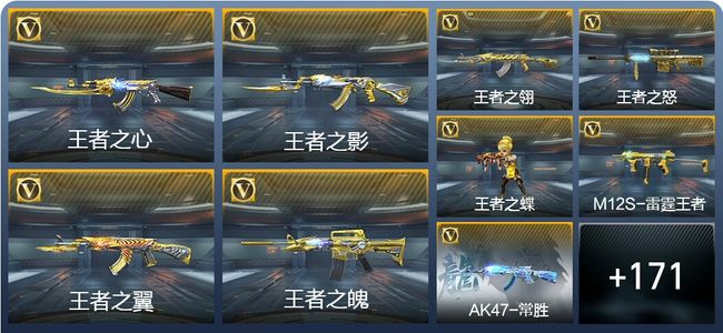 穿越火线：枪战王者V8 23王者武器 259英雄武器 3英雄角色 497万化 枪王S