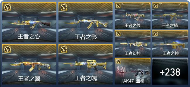 穿越火线：枪战王者V8 39王者武器 314英雄武器 6英雄角色 284万化 大师