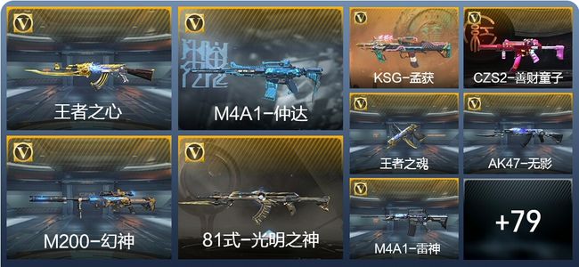 穿越火线：枪战王者V1 3王者武器 113英雄武器 145万化 大师S