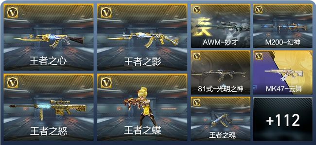 穿越火线：枪战王者V5 16王者武器 289英雄武器 1英雄角色 445万化 枪神